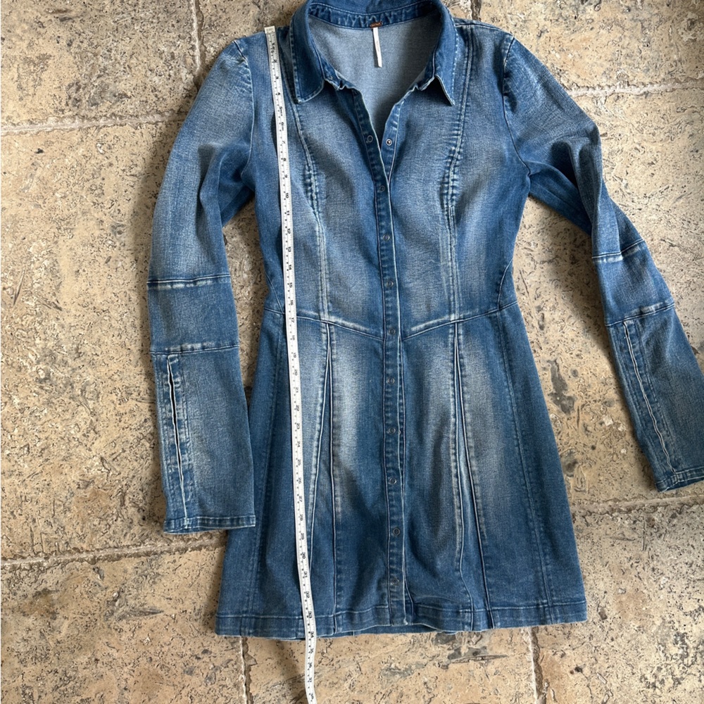 Free people stretch denim dress